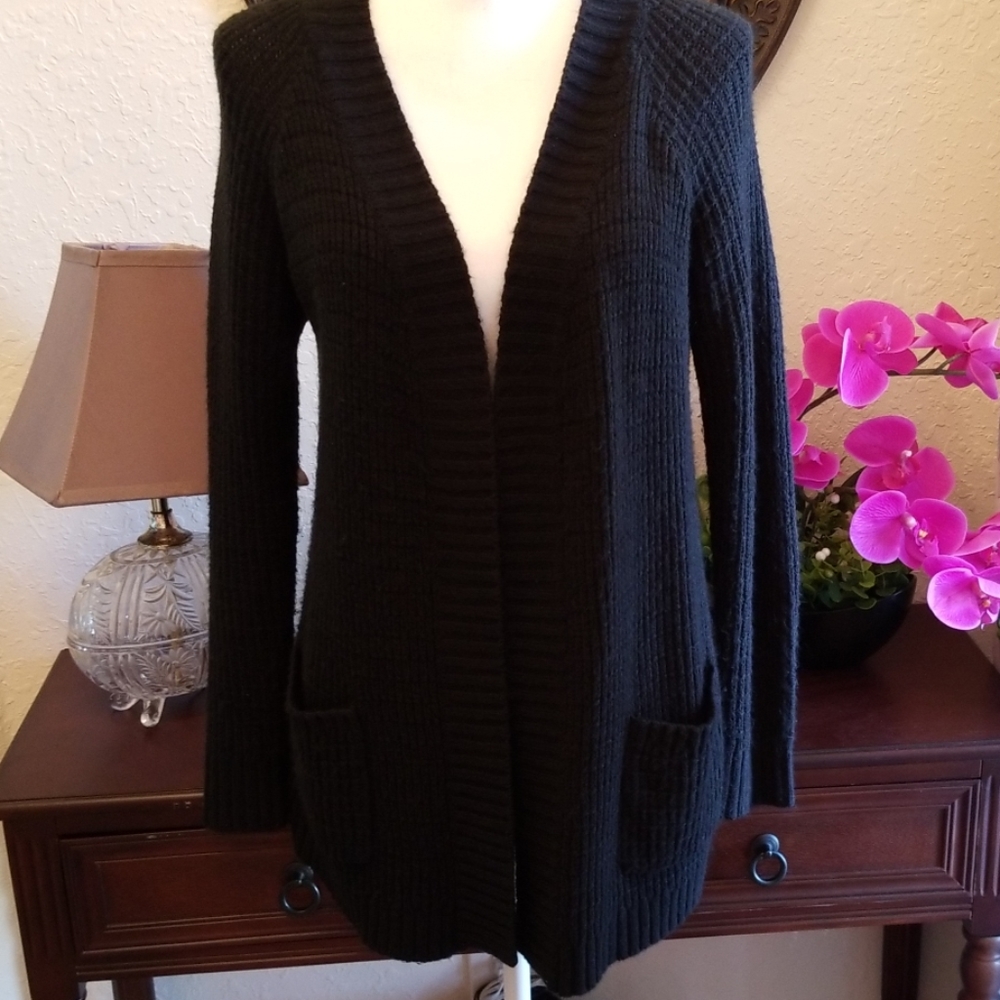 Black cardigan